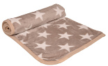 Petlando knuffeldeken Stars beige