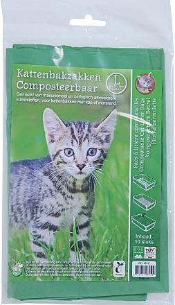 Kattenbakzak Composteerbaar L 10 st