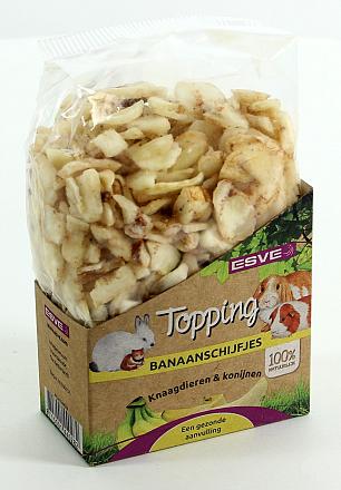 ESVE Topping Banaanschijfjes Knaagdier 180 gr