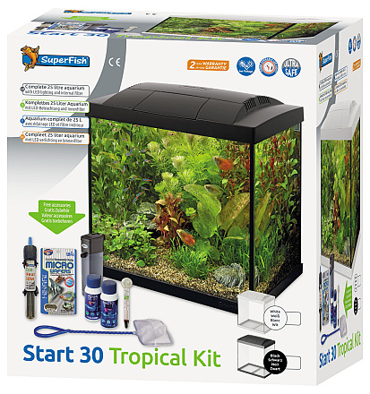 SuperFish aquarium Start 30 Tropical kit zwart