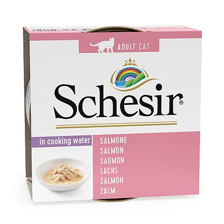 Schesir Kattenvoer Zalm Kookvocht 85 gr