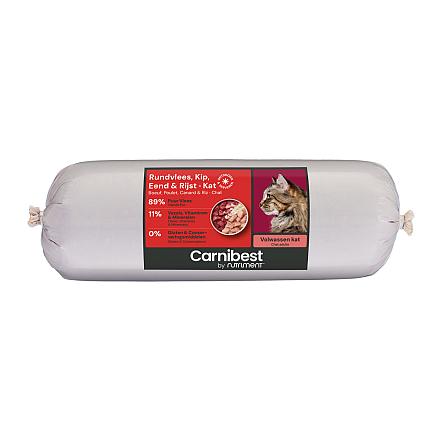 Carnibest Kattenvoer Rundvlees, Kip, Eend & Rijst 500 gr