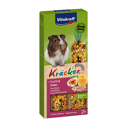 Vitakraft Kräcker Original cavia - fruit en flakes 2 st