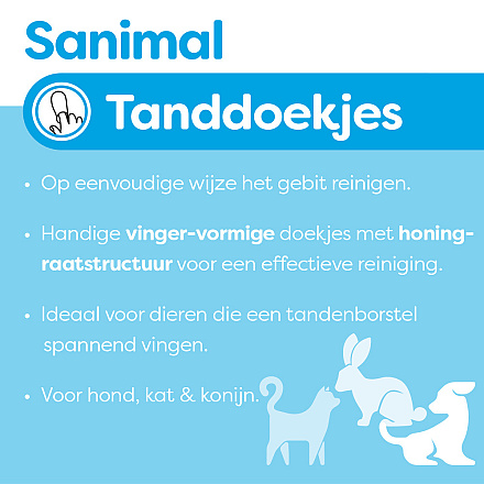 Sanimal Tanddoekjes<br> 50 st