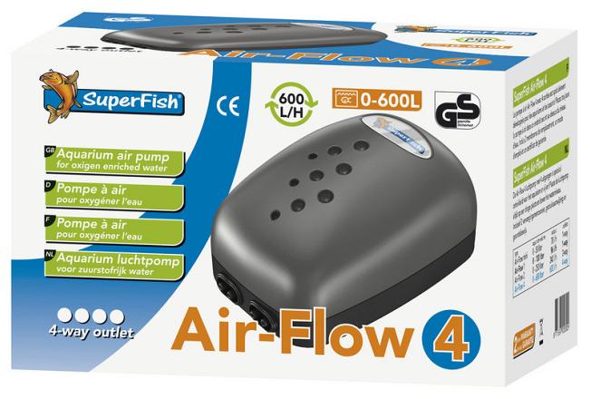 SuperFish luchtpomp Air-Flow 4 way
